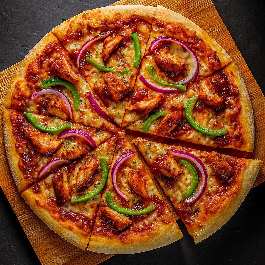 Specialty pizza at Pizza 106 Edmonton