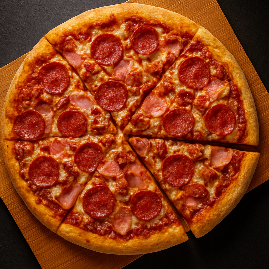 BBQ chicken pizza at Pizza 106 Edmonton