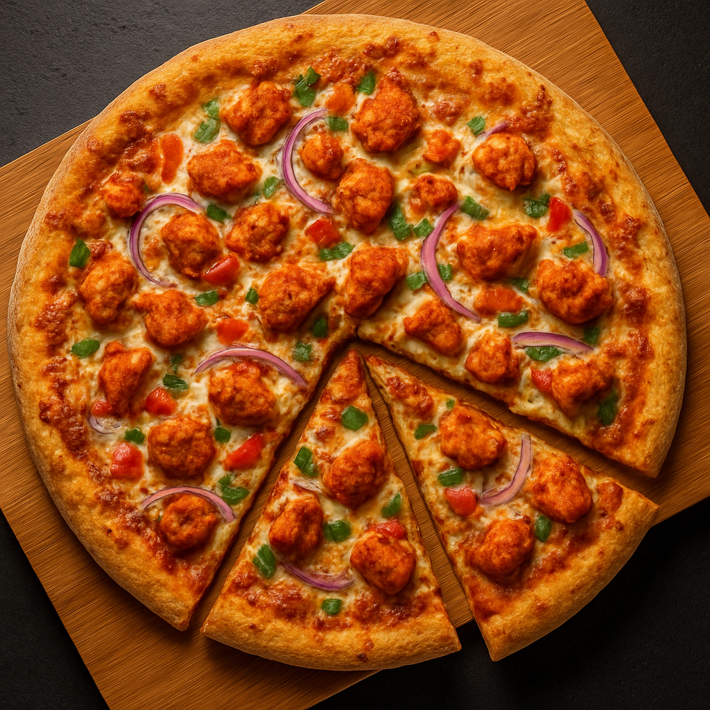 Meat lover's pizza at Pizza 106 Edmonton